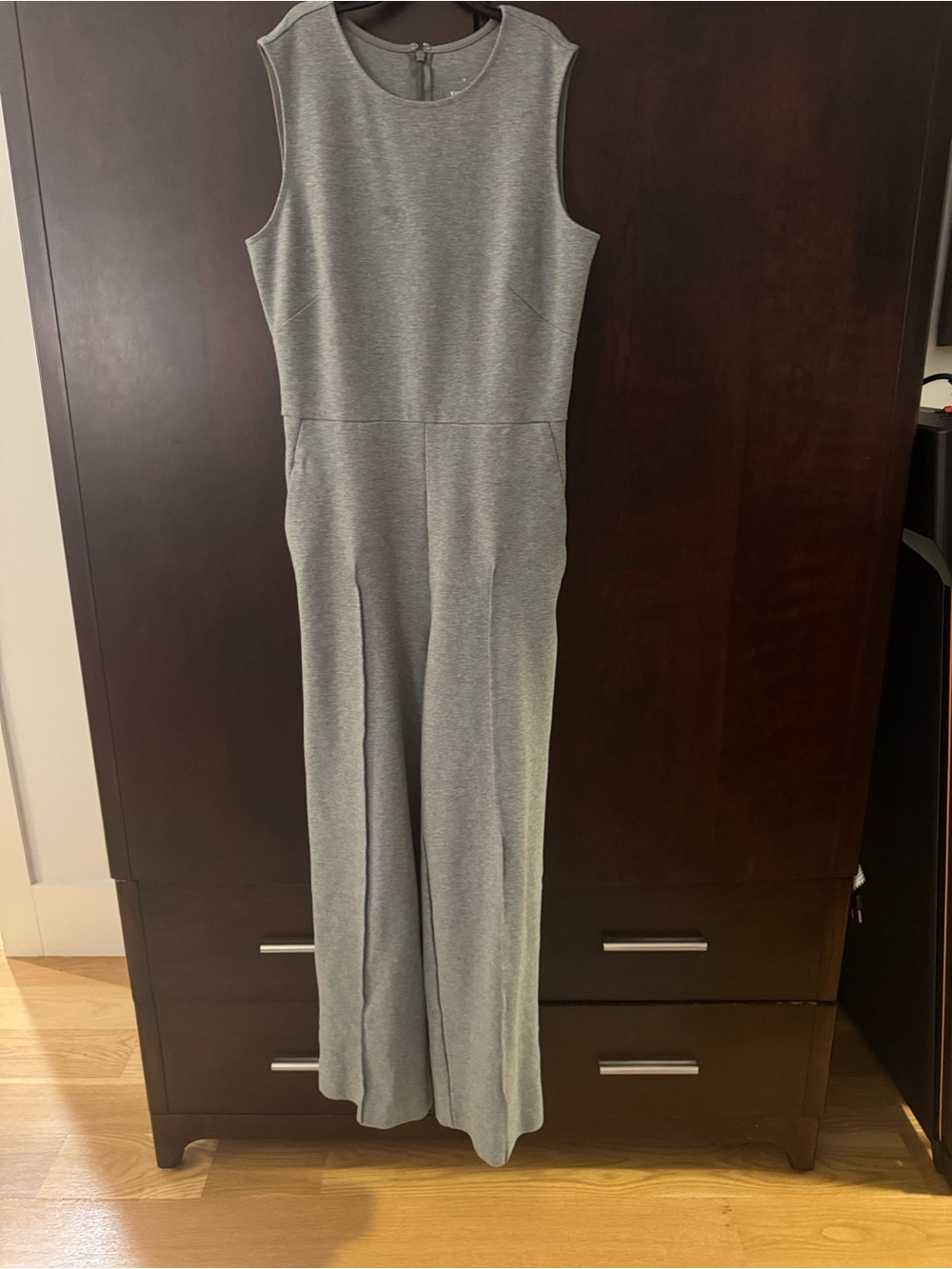 EVERLANE- The Dream Jumpsuit- Heather Gray